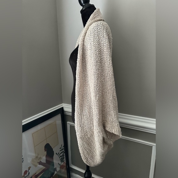 Chico’s Black Label Sequin Cocoon Cotton-blend Boho Vest sweater - Picture 5 of 16